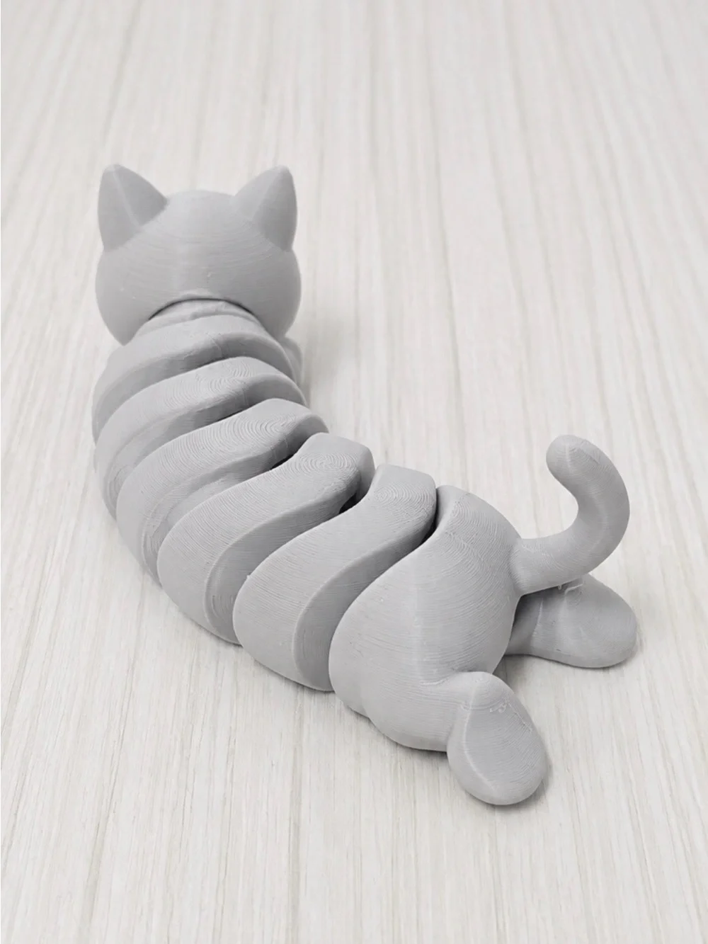 Gray Cat Bendable Toy for Pets